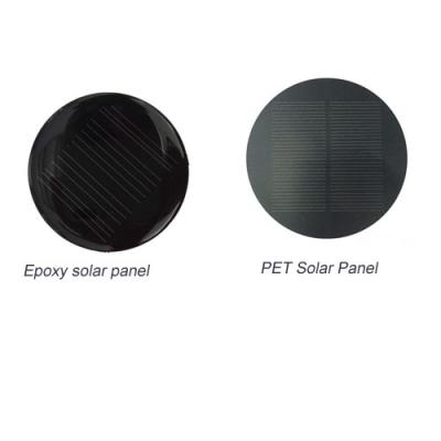 China PET Laminating Mini Solar Panels 1w 5v Custom Circular / Round Shape IP67 Rated Cables for sale