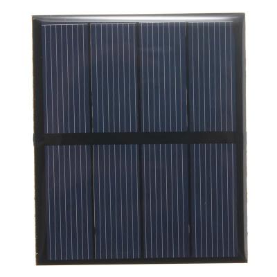 China 5V 0.5W Epoxy Mini Solar Panels Black Color PET/ETFE Material Mono Solar Cell for sale