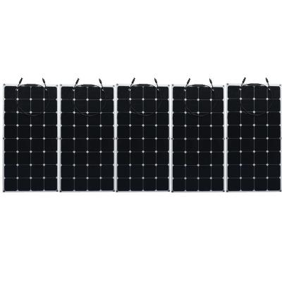 중국 60W 120w 200w SunPower 가동 가능한 태양 전지판 22% 효율성 배/RV/차량 신청 판매용