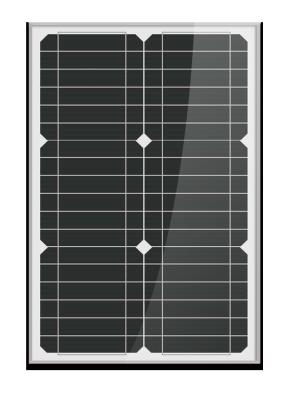 Chine Mini utilisation mobile monocristalline noire de charge des panneaux solaires 30W de piles solaires à vendre