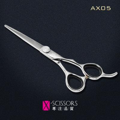 China Right handed Hair Scissors of Japanese 440C Steel. Convex Edge Quality hair shear AX05 for sale