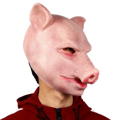 China 20*33cm Pig Head Animal Latex Masks Creative Cosplay For Party for sale