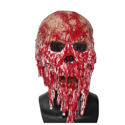 China Rubber Latex Bloody Zombie Head Mask , Halloween Costume Mask With CE Approval for sale