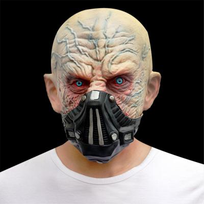 China 3D Latex Realistic Headgear Bald Human Face Full Head Creative for sale