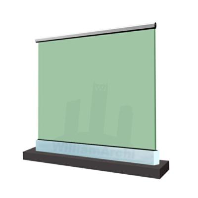 China Aluminium glazing channel sizes u channel for glass balustrade clamps à venda