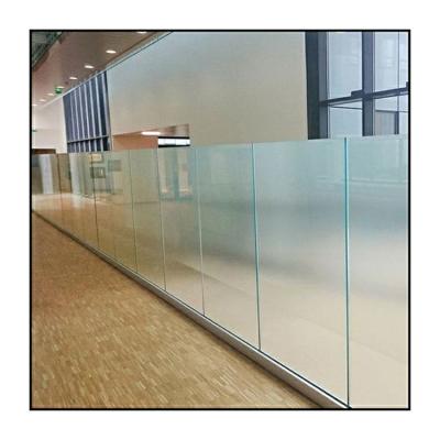 China Alum shoe base indoor glass railing systems exterior patio door safety railing for sale