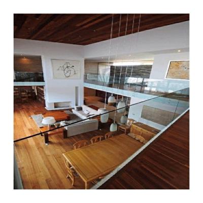 China Flooring Mounted Channel Glass Balustrade With Anodized Aluminum U Channel for sale