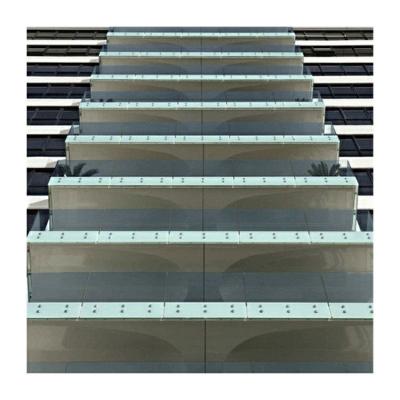 China Pvb laminated countertop standoffs balcony standoff mirror railing en venta