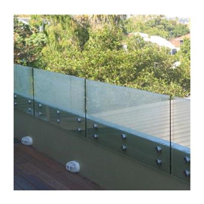 China Roof Outdoor Standoff Glass Railing Frameless Tempered Glass Railing en venta