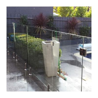 China Credit guarantee 2205 stainless steel spigots railing frosted spigot glass pool fencing for sale