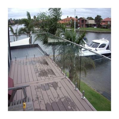 China Niger glass fence spigots modern horizontal deck spigot railing for sale