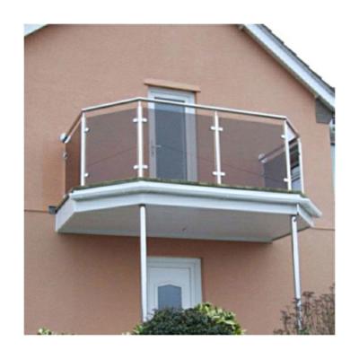 China Float glass fence hanging planters balcony railing aluminium channel for glass balustrade for sale
