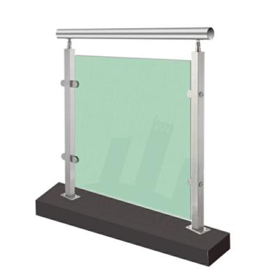 中国 Indoor  rooftop glass balustrade railing fencing materials 販売のため