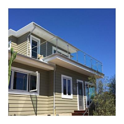 Chine SGCC glass railings round balcony railing balustrade specification à vendre