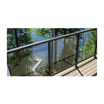 China Aluminum dock railing glass railing shop near me style aluminum deck railing with glass for sale