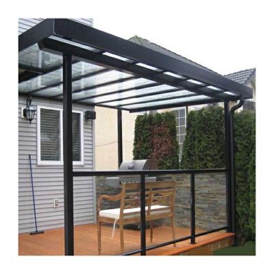 중국 Powder Coated Aluminum Glass Railing With Glass Balcony Panels U Channel Handrails 판매용
