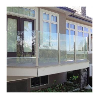 China Modern Outdoor Glass Railing System Aluminum Porch Columns And Railings for sale