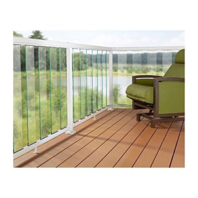 China WA-RAL4099 Deck Glass Railing Aluminum Picket Railing System For Balcony for sale