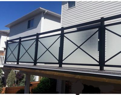 Chine Stunning Aluminum Glass Railing Customized Mission Style With 12mm Glass à vendre