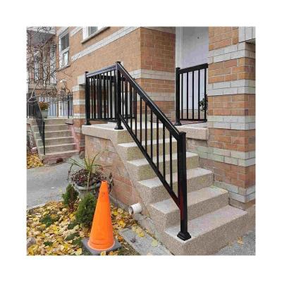 China Flooring Mounted Aluminum Deck Railing Customized Balusters House Fence for sale