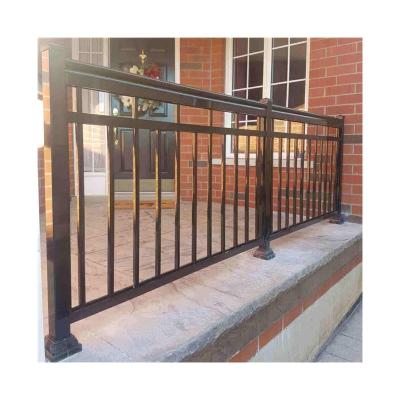 China Privacy Aluminum Porch Railing Fence Modern Flooring Mounted Railing for sale