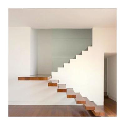 China Steel Cantilever Floating Stairs Modern Suspension Stair To Loft en venta