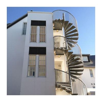 中国 Metal stairs external iron pump impeller steel outdoor spiral staircase prices 販売のため