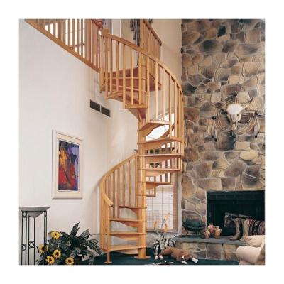 China Villa wood steel stair adjustable best sell spiral staircase for sale