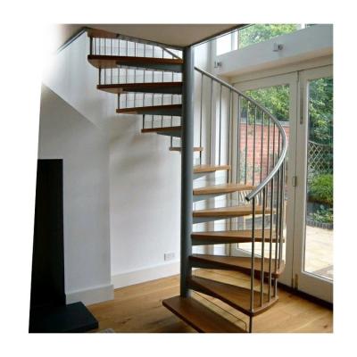China China factory stainless steel wood stair granite spiral staircase en venta