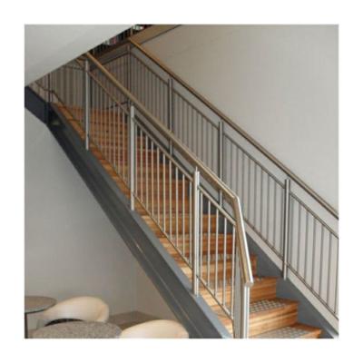China Chile popular curved aluminum rod fence panels black metal stair rod railing for sale
