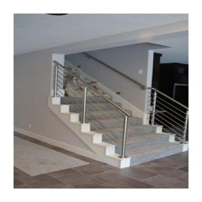 China Modern Rod Stair Railing Flat Bar Rod Balustrade PVC Handrails For Stairs for sale