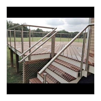 China Custom porch railing horizontal cable railing systems wire fence staples for sale