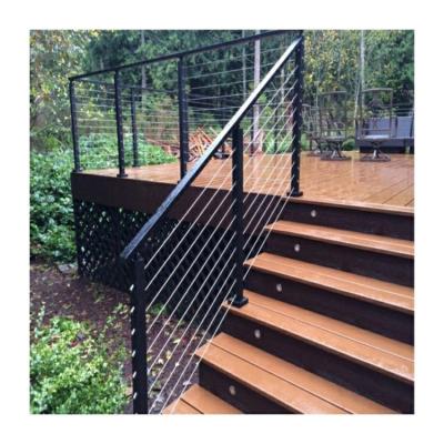 China Rustic porch railing cable deck railing hardware red brand welded wire fence en venta