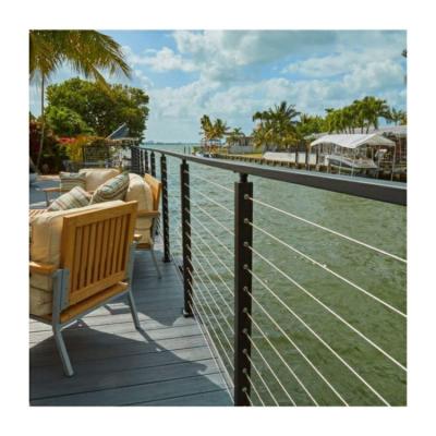 China Exterior Modern Garden Wire Fencing Iron Deck Cable Railing Interior Stairs Te koop