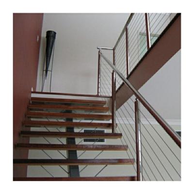 China Flooring Mounted Cable Wire Railing Interior Stair Spindles Electric Fence Wire Types Te koop
