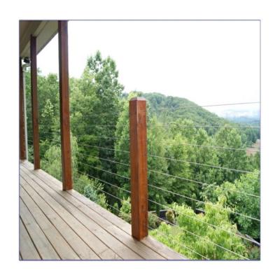 China Interior Balcony Cable Railing Systems For Decks Woven Wire Fence en venta