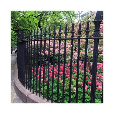 China Cheap Prices Outdoor Metal Garden Fence Panel Black Aluminum Fence For Houses Steel Wooden Pallet Powder Coated Aluminium Fence for sale