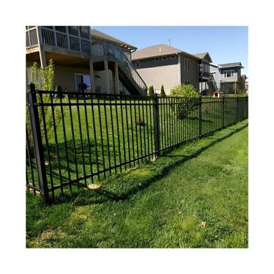 China 6Ft X 8Ft Wrought Iron Fence Courtyard Galvanized Wrought Garden Fence for sale