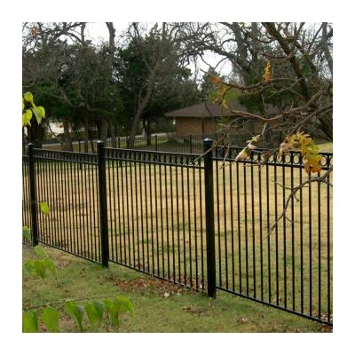 China Modern Wrought Iron Fence Aluminum Metal Picket Ornamental Fence for sale