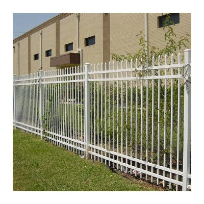 China Prefab Wrought Iron Panel Fence Powder Coated Courtyard Steel for sale