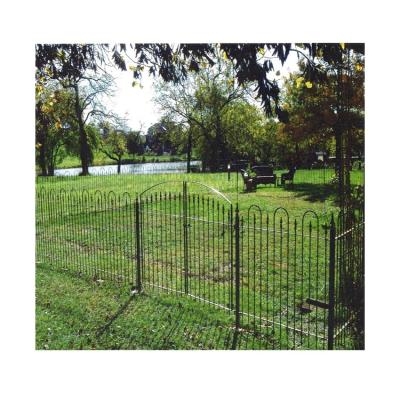 China Discount Galvanized Black Powder Coated Wrought Iron Gate Design Simple for sale