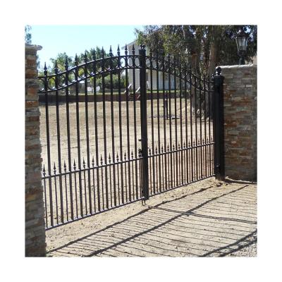China Wholesale Customized Wrought Iron Fancy Gate Design For India And Sri Lanka for sale
