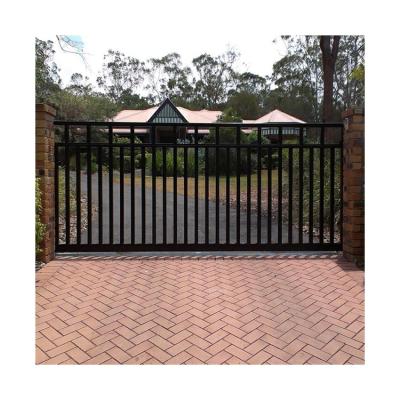 China Antique Wrought Iron Driveway Gate Swing Arched Garden Gates for sale