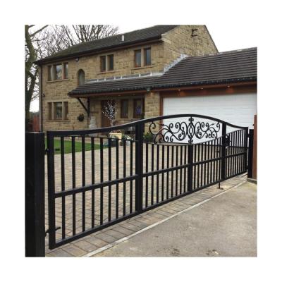 Chine Modern Wrought Iron Main Gate Security Anti Theft Church Entrance Door à vendre