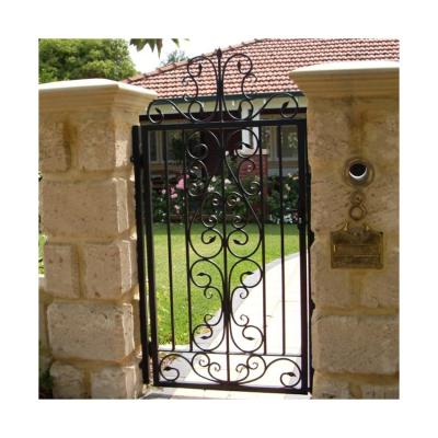 China Arch Wrought Iron Door Swing Sliding Dual Driveway Gate For Home Decor for sale