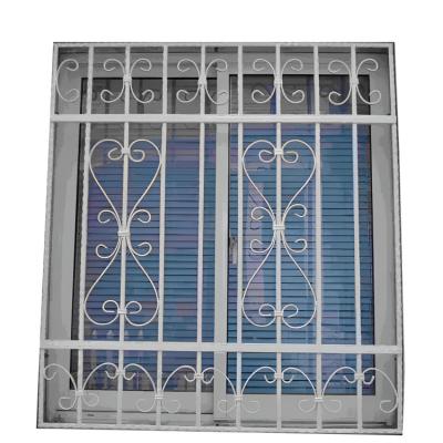 China Anti Theft Rod Iron Window Galvanized Grills Traditional Design for sale