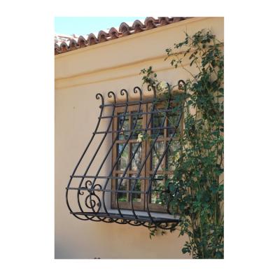 China Galvanized Wrought Iron Security Window Easily Assembled Traditional Style for sale