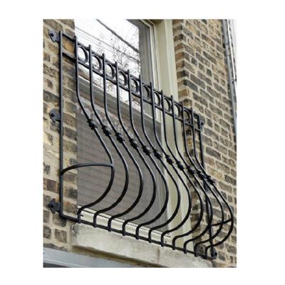 China Exterior Galvanized Wrought Iron Grill Window Anti Theft For Farmhouse, for sale