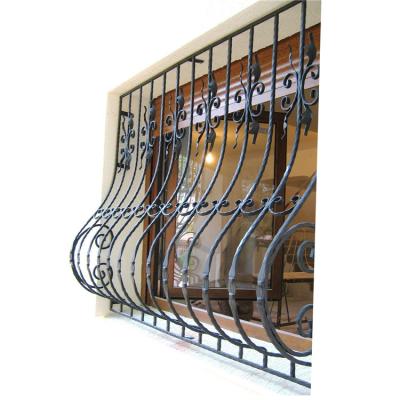 China Customize Wrought Iron Security Window Traditional Style Galvanized Guards for sale