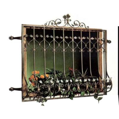 China Galvanized Decorative Wrought Iron Window Guards Eco Friendly Style for sale
